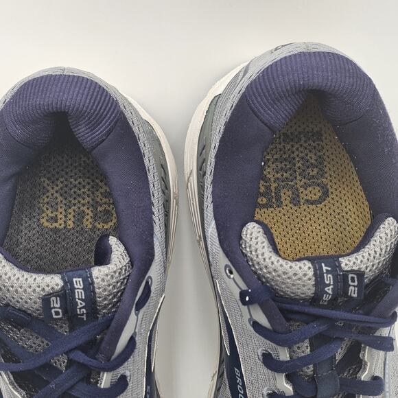 Brooks Beast 20 Gray Men's Running Shoes Size 11 WIDE 2E - Picture 5 of 12